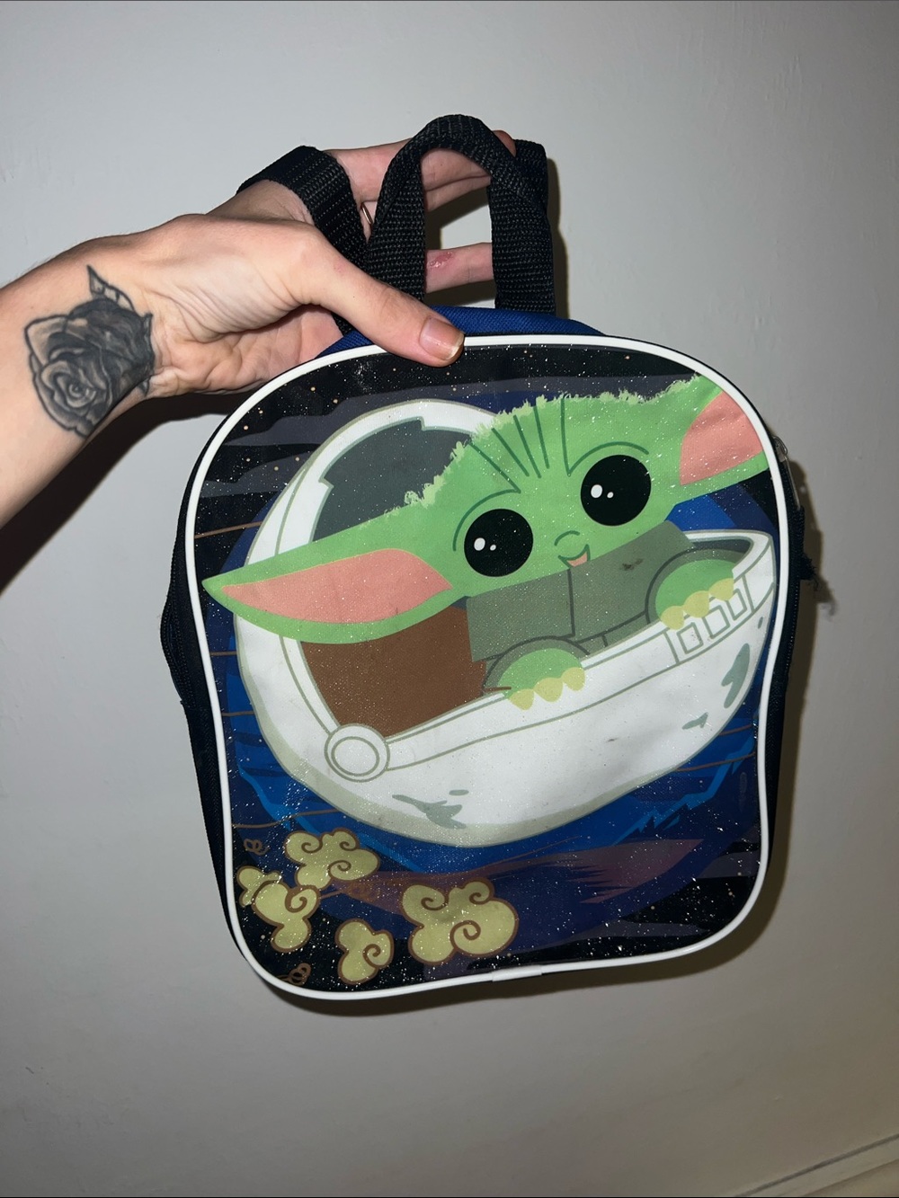Never Used — Baby Yoda / Grogu Mini Backpack in Green and Navy